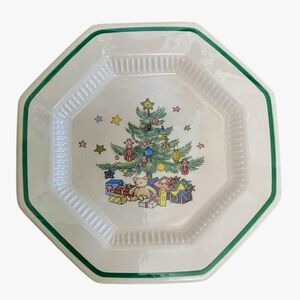 Nikko Ceramics Christmas set of 4 Bread & Butter Plate - Japan - Discontinued